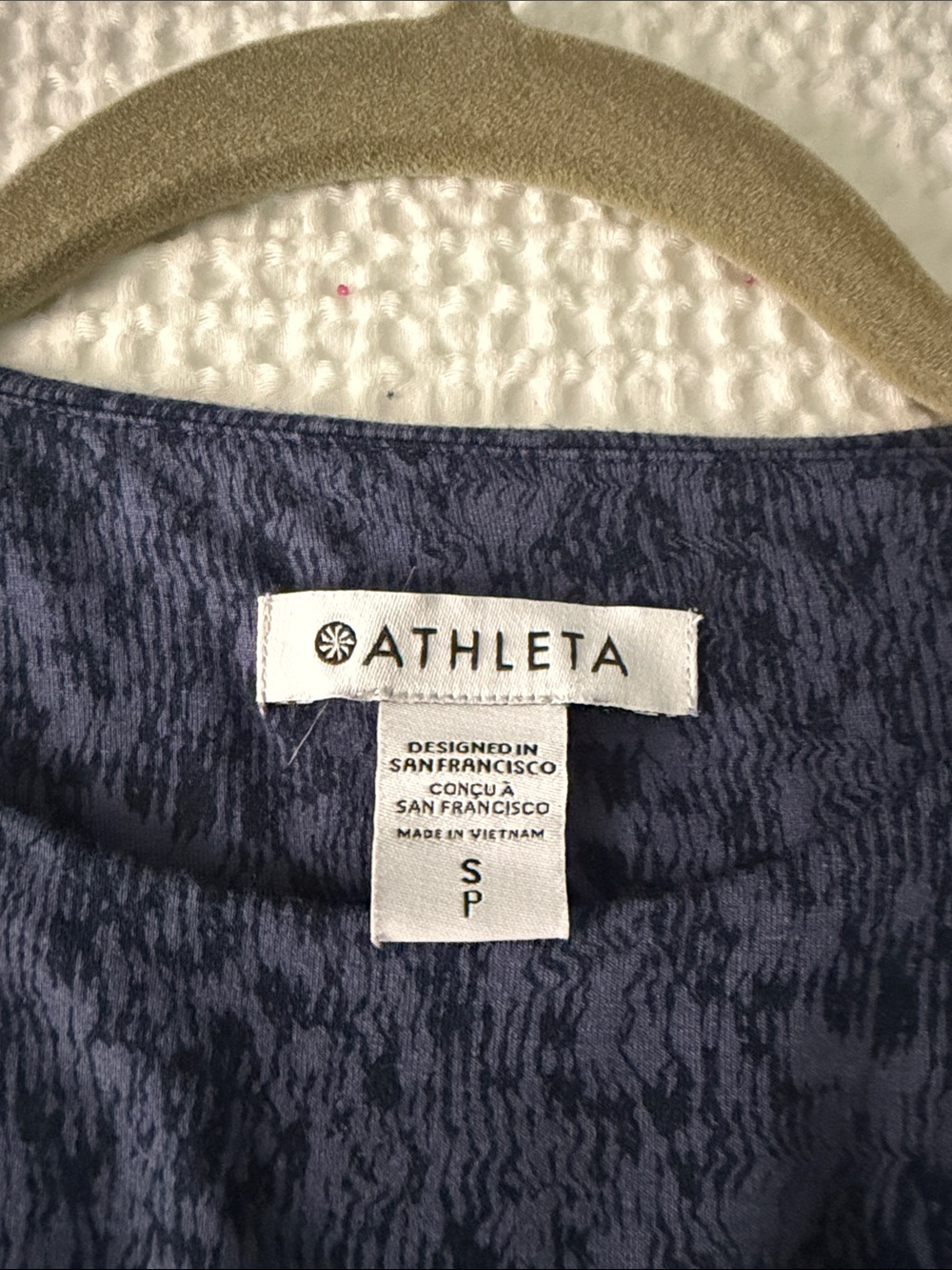 Athleta Dark Navy Textured Tank Midi Dress - Picture 2 of 4